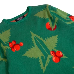 Jeffree Star Cosmetics Green Winter Leaf Sweater