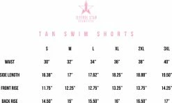 Jeffree Star Cosmetics Fashion Tan Swim Shorts