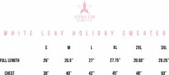 Jeffree Star Cosmetics White Winter Leaf Sweater